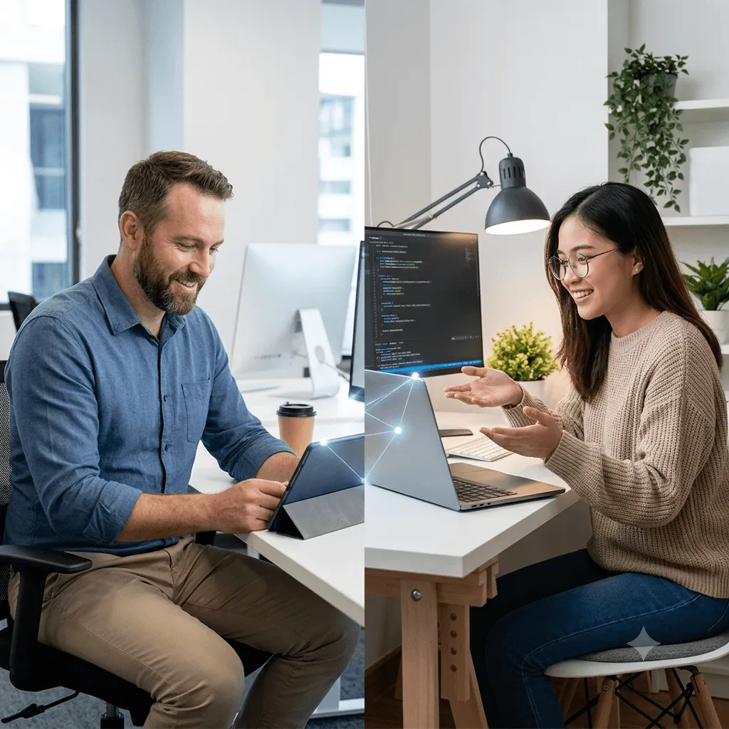 Workforce stability and remote team collaboration supported by workforce solutions and business IT support