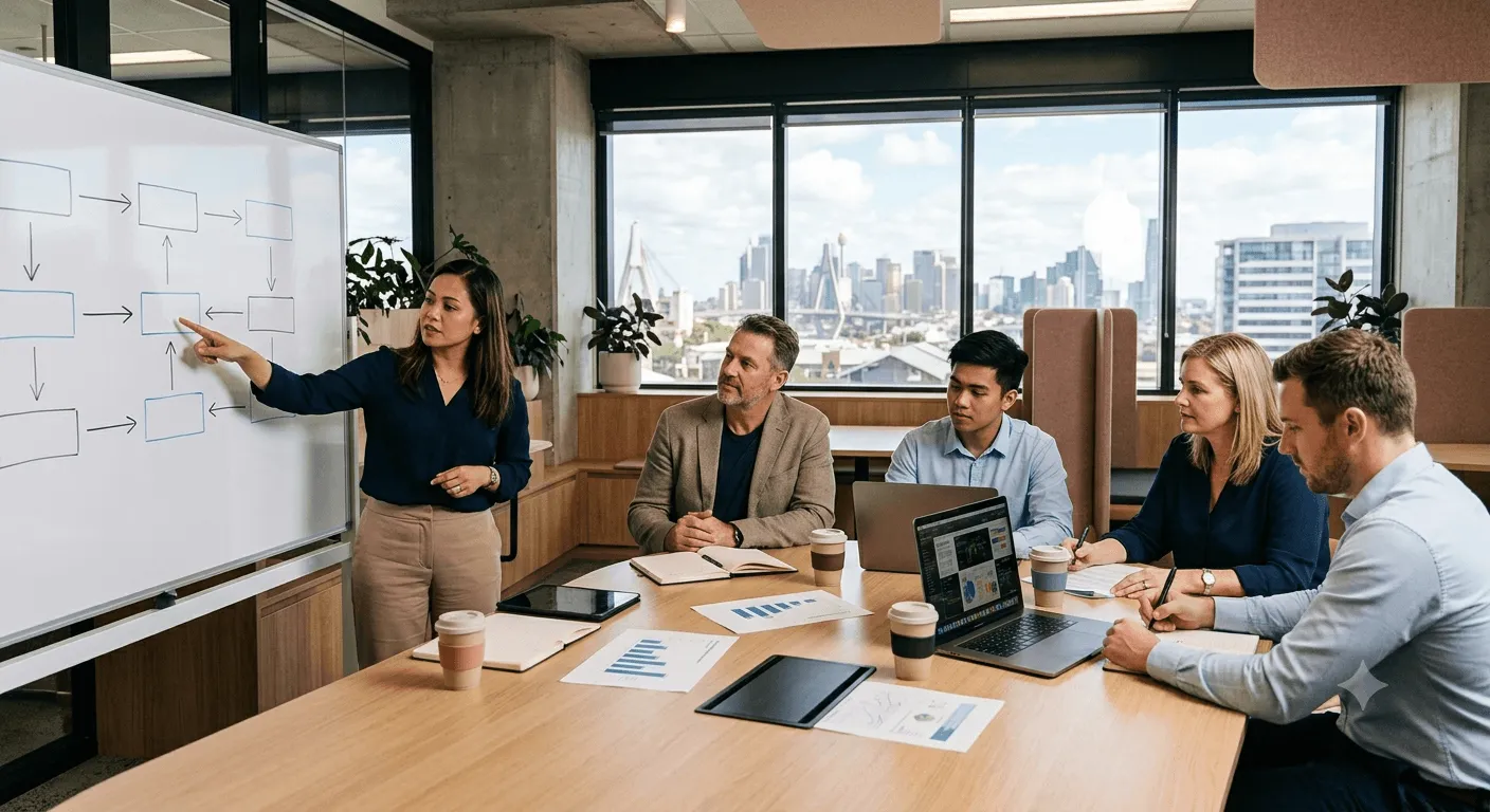 Business growth solutions for SMEs focusing on team capacity, systems, and scalable growth
